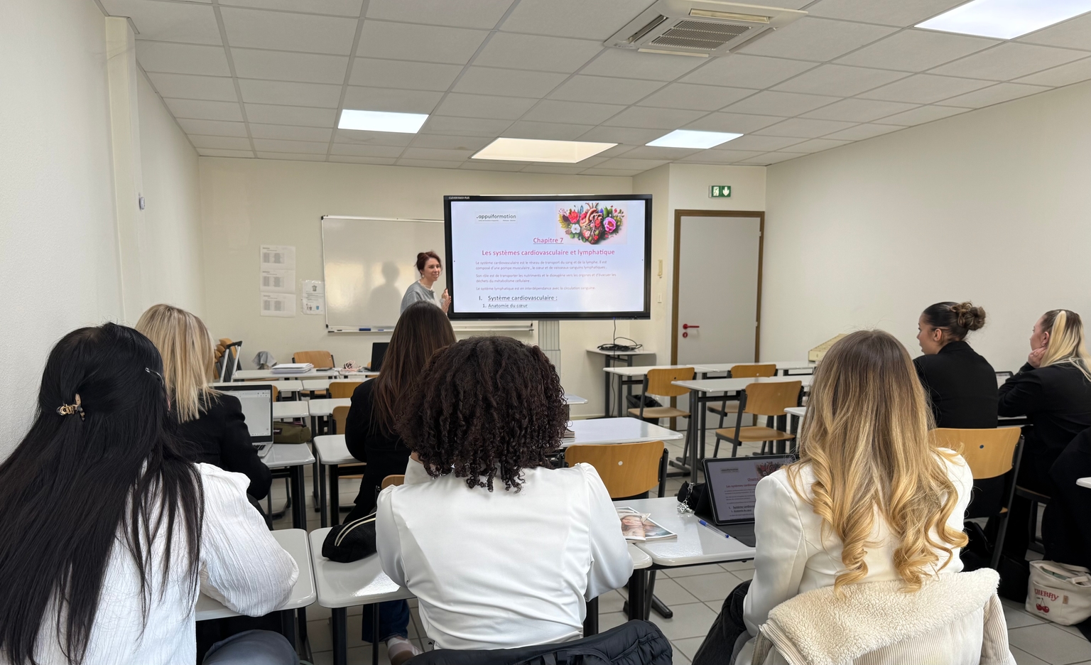 Vie étudiante en salle de classe